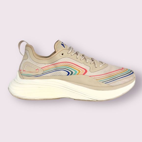 APL Women's Streamline Running Shoes Size 10.5 In Alabaster/Peacock /Multi - Picture 16 of 16